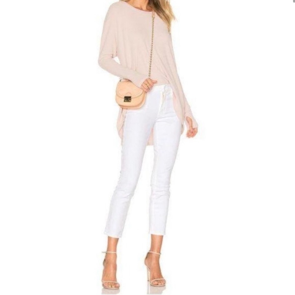 MOTHER White Cropped Skinny size 28 Jeans